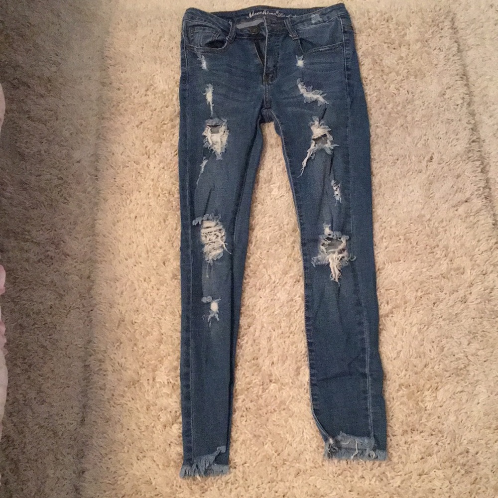 Ripped skinny jeans. Size 1 or 26